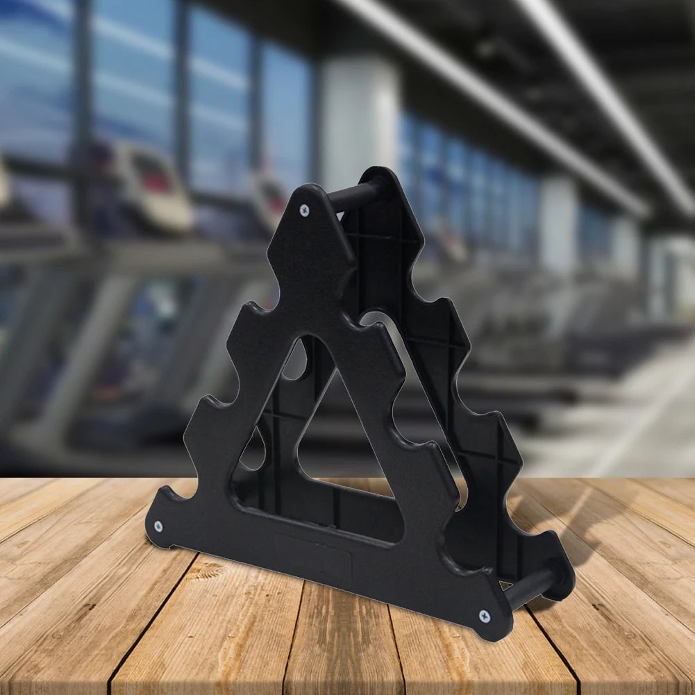 6 Slots Dumbbell Bracket Home Gym Dumbbell Display Rack Organizer Practical Fitness Equipment Storage Stand,1PCS
